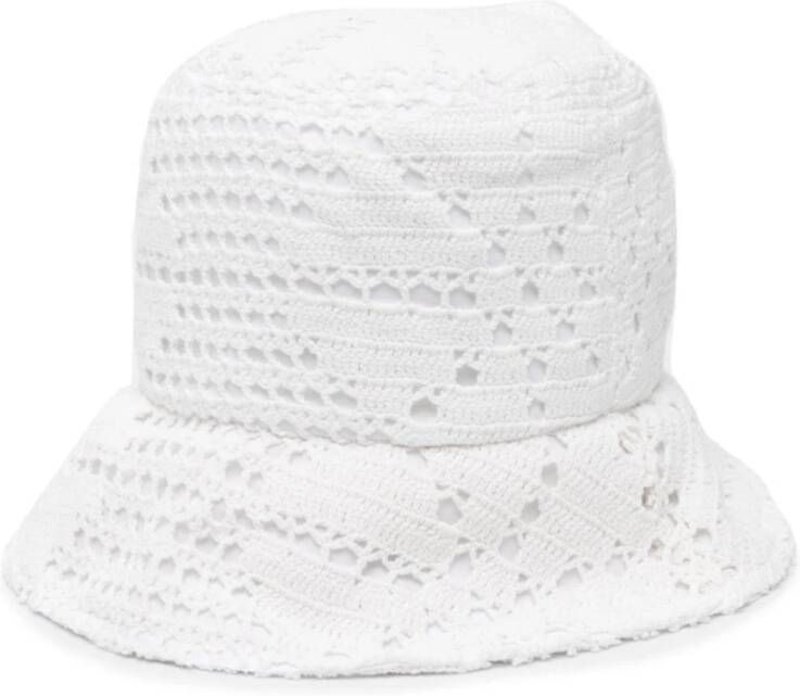 Comme des Garçons Stijlvolle witte bucket hoed voor mannen White Heren