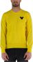 Comme des Garçons Heren Crewneck Sweatshirt van Wolmix Yellow Heren - Thumbnail 2