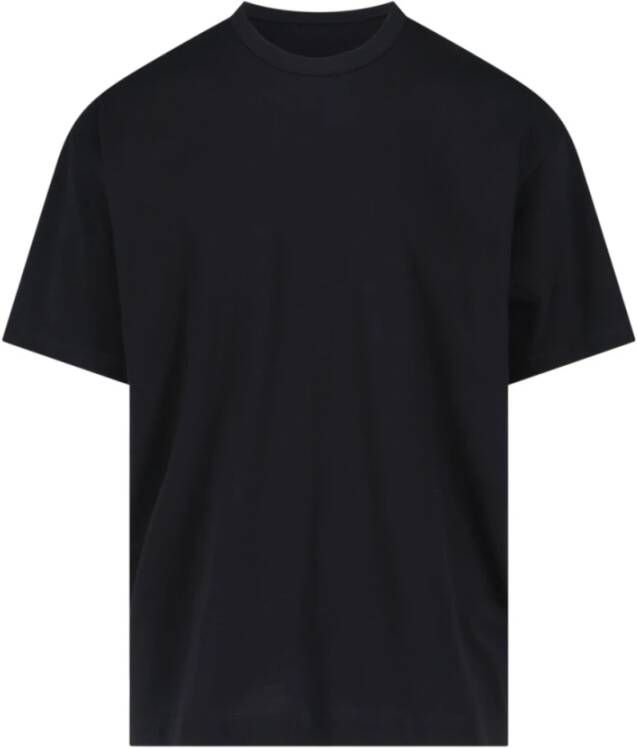 Comme des Garçons Zwart Katoenen Logo T-Shirt voor Heren Black Heren