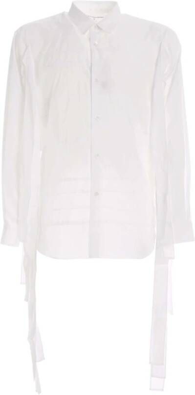 Comme des Garçons Upgrade je formele garderobe met dit witte katoenen overhemd White Heren