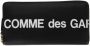 Comme des Garçons Zwarte leren portemonnee met ritssluiting Black Unisex - Thumbnail 1
