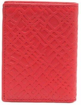 Comme des Garçons Geëmboste Roots Portemonnee Red Unisex