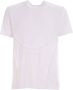 Comme des Garçons Witte Geribbelde T-Shirt met Omgekeerde Stiksels White Heren - Thumbnail 1