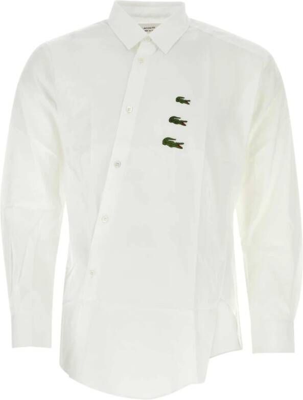 Comme des Garçons Witte Poplin Overhemd Klassieke Stijl White Heren
