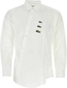 Comme des Garçons Witte Poplin Overhemd Klassieke Stijl Wit Heren
