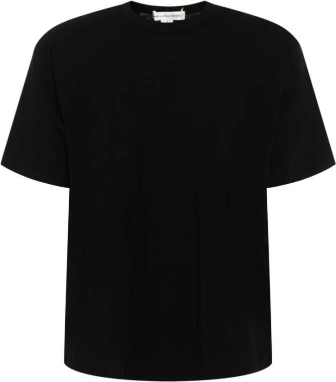 Comme des Garçons Zwart Katoenen Logo T-Shirt voor Heren Zwart Heren