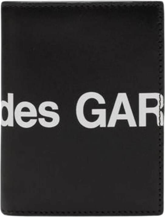 Comme des Garçons Zwarte Logo Portemonnee CdG Huge Sa0641Hl Zwart Heren