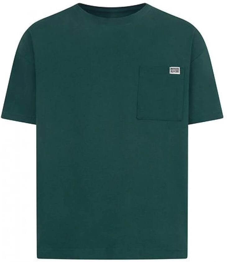 Converse Groen polyester T-shirt met zak Green Heren
