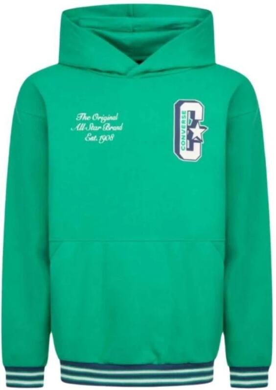 Converse Groene Varsity Hoodie Katoenen Sweatshirt Green Heren