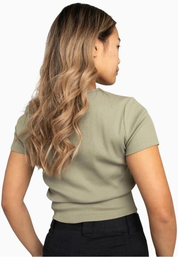 Converse Ribbed Womens Shirts Green Dames - Foto 2