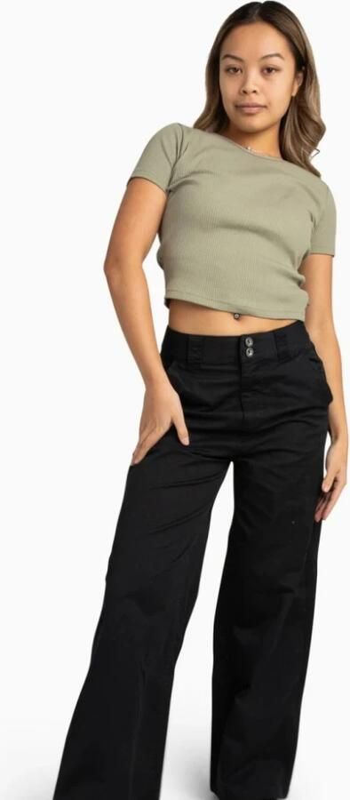 Converse Ribbed Womens Shirts Green Dames - Foto 3