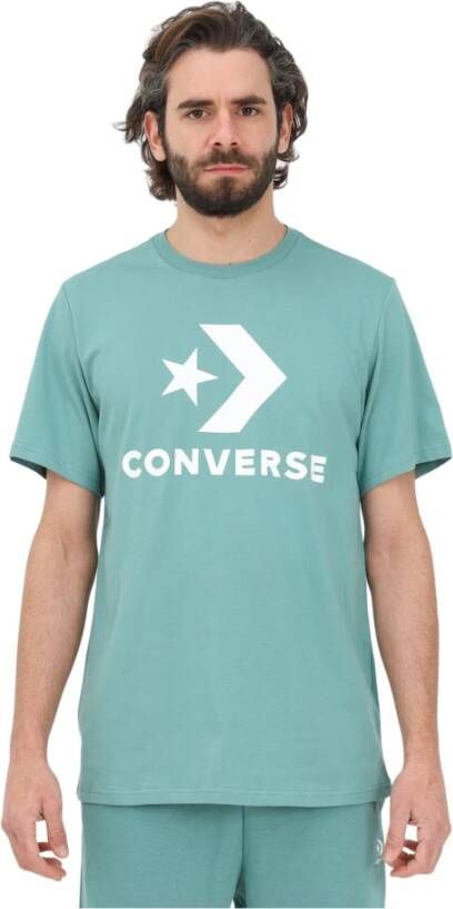 Converse Star Chevron Turkoois T-shirt Heren