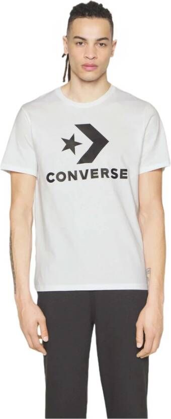 Converse Standard Fit Center Tar Chev Ss Tee T-shirts Kleding white maat: S beschikbare maaten:S