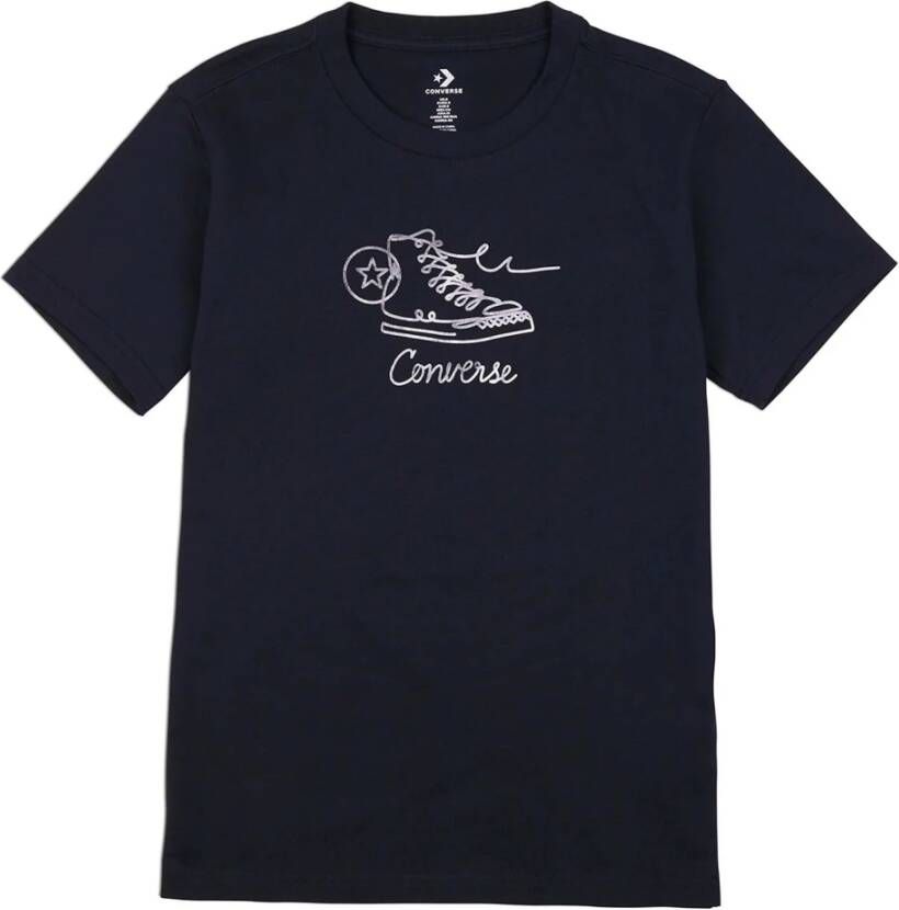 Converse Seasonal Sneaker T-shirt Black Dames