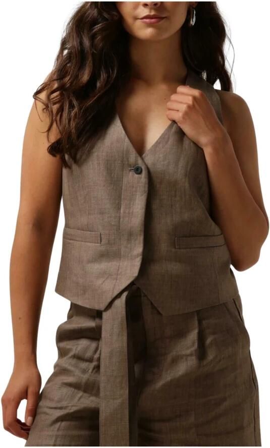 Copenhagen Muse Bruin Gilet Stijlvolle Outfit Touch Brown Dames - Foto 3