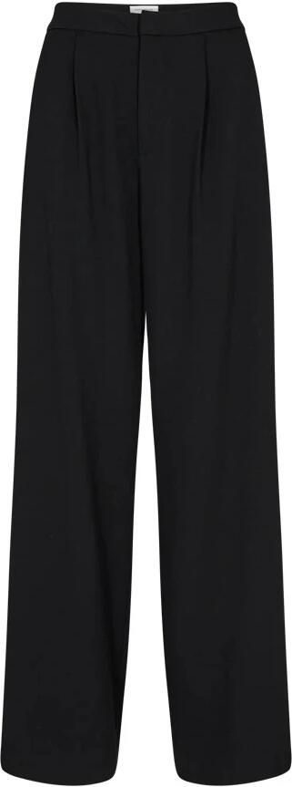 Copenhagen Muse Zwarte Tailor Broek met Leren Accenten Black Dames - Foto 2