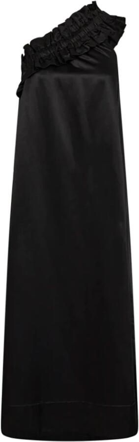 Copenhagen Muse Een-Schouder Zwarte Jurk Mava 204350 Black Dames - Foto 4