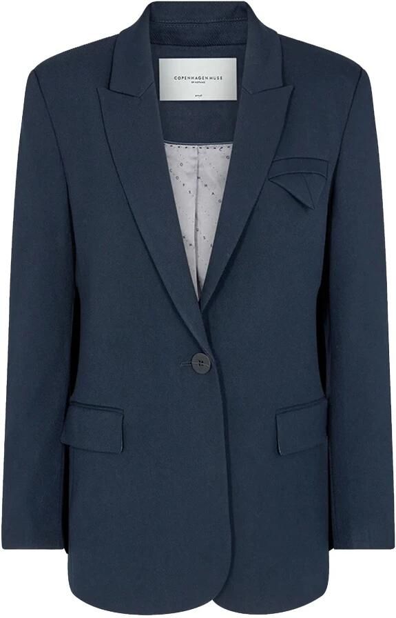 Copenhagen Muse Navy Blauwe Blazer voor Vrouwen Blue Dames - Foto 5