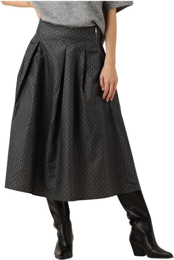 Copenhagen Muse Grijze Bedrukte Midi Rok Gray Dames - Foto 5