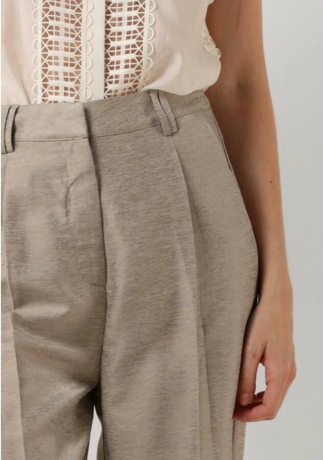 Copenhagen Muse Viscose bandplooi pantalon Cilly beige