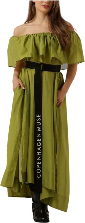 Copenhagen Muse Groene Off-Shoulder Feestjurk Green Dames - Foto 3