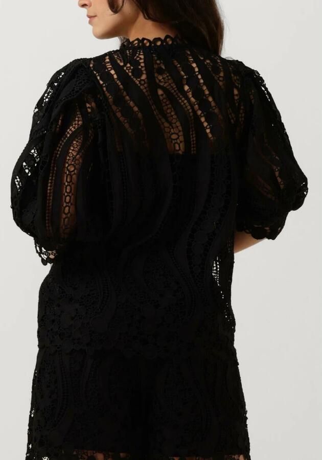 Copenhagen Muse Elegante Zwarte Blouse met Pofmouwen Black Dames - Foto 2