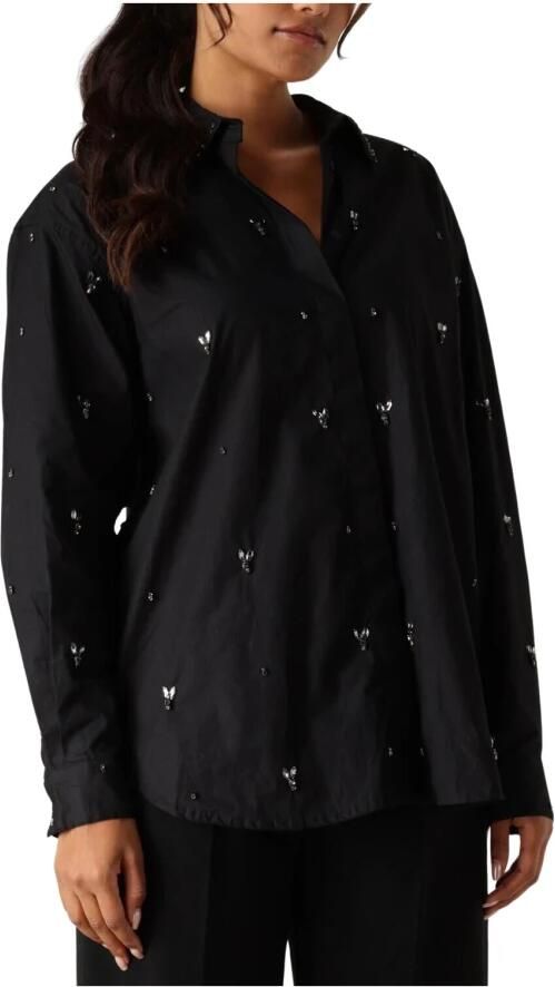 Copenhagen Muse Zwarte Shirt Vatan 204966 Stijlvol Patroon Black Dames - Foto 3