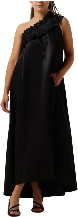 Copenhagen Muse Een-Schouder Zwarte Jurk Mava 204350 Black Dames - Foto 3