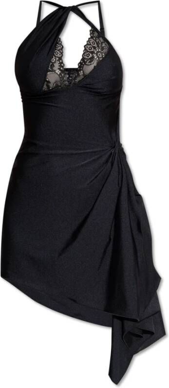 Coperni Asymmetrische mouwloze jurk Zwart Dames