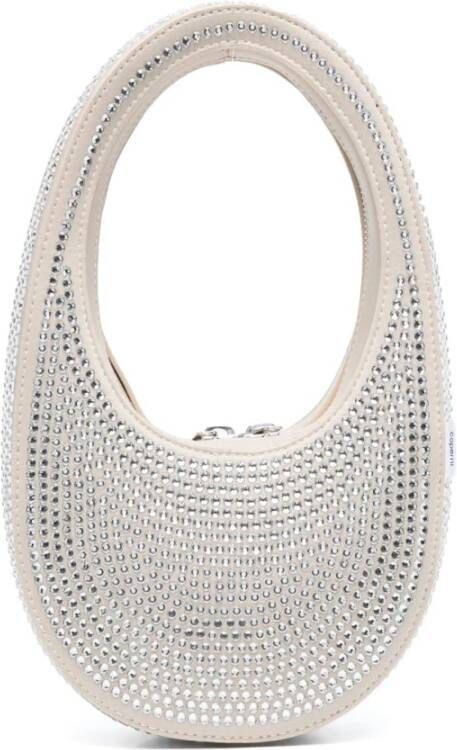 Coperni Beige Rhinestone Mini Tas Beige Dames