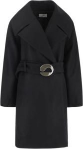 Coperni Belted Coat Zwart Dames