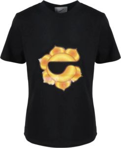Coperni Chakra Print T-Shirt Zwart Dames
