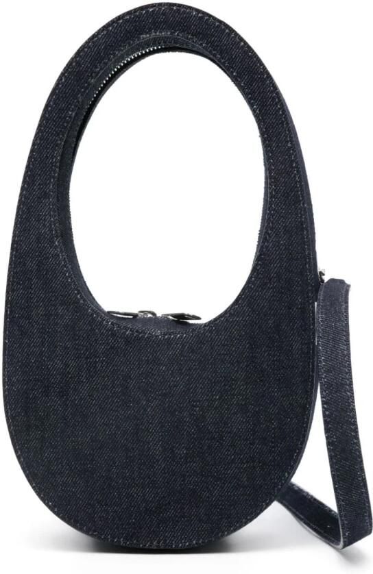 Coperni Crossbody bags Denim Mini Swipe Bag in blauw