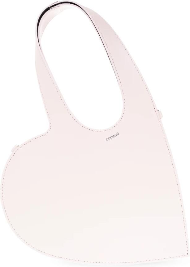 Coperni Hobo bags Baby Heart Crossbody Leather Pink in roze