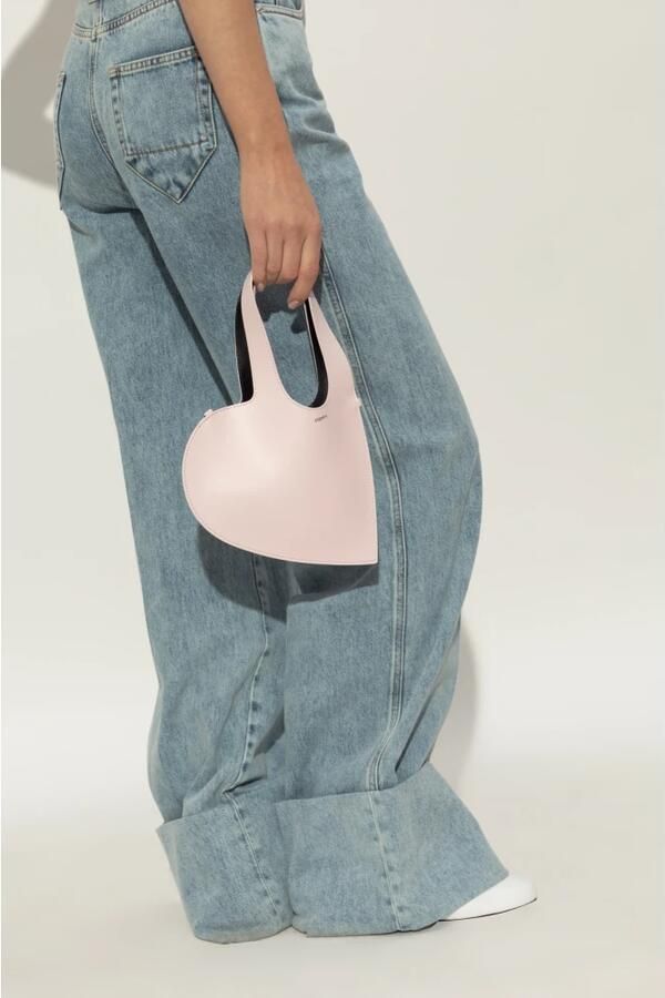 Coperni Hobo bags Baby Heart Crossbody Leather Pink in roze - Foto 3
