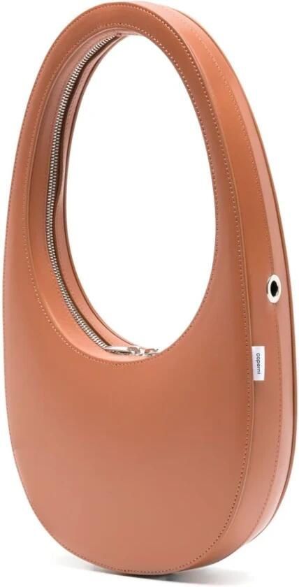 Coperni Ovaalvormige Italiaanse Leren Tas Brown Dames - Foto 5