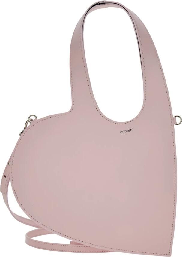 Coperni Hobo bags Baby Heart Crossbody Leather Pink in roze - Foto 6