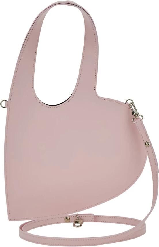 Coperni Hobo bags Baby Heart Crossbody Leather Pink in roze - Foto 8