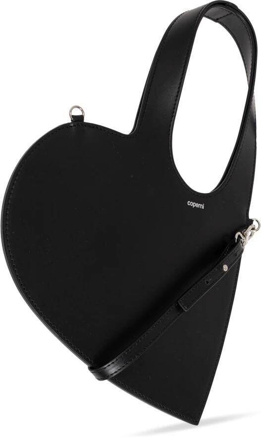 Coperni Hobo bags Baby Heart Crossbody Leather Black in zwart - Foto 10
