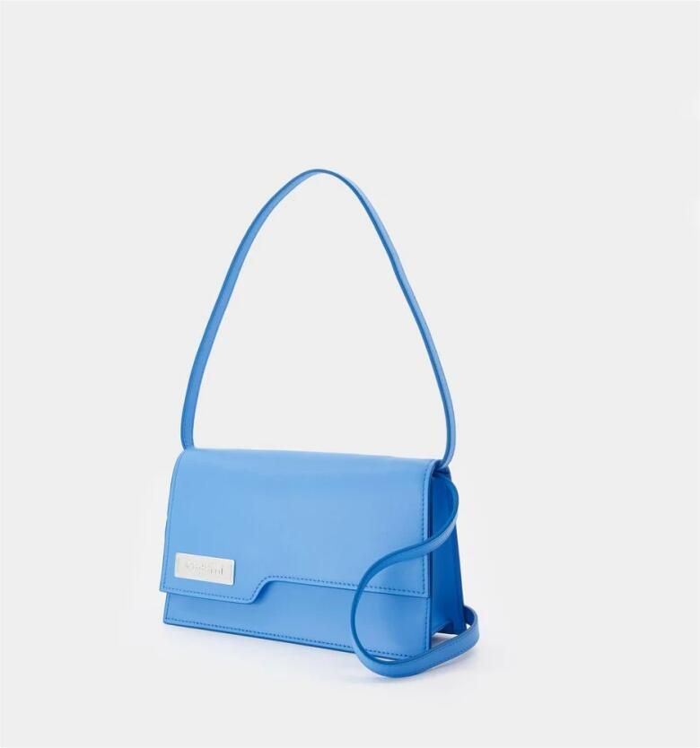 Coperni Heldere Blauwe Leren Schoudertas Italië Blue Dames - Foto 4
