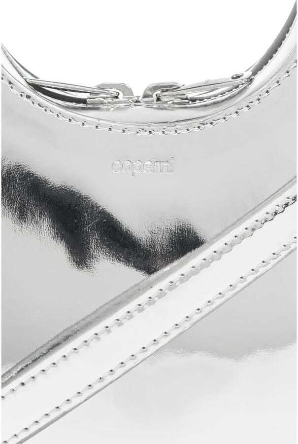 Coperni Hobo bags Mini Swipe Crossbody Synthetic Silver in wit - Foto 3