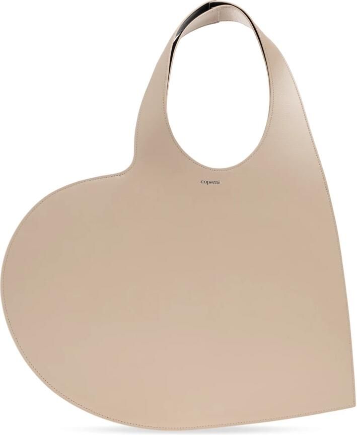 Coperni Shoppers & Totes Heart Shopper Bag Leather Beige in beige