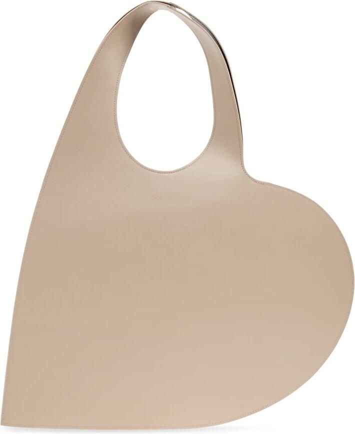 Coperni Shoppers & Totes Heart Shopper Bag Leather Beige in beige - Foto 2