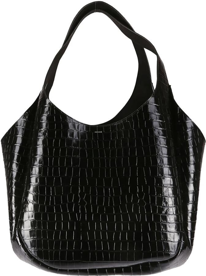Coperni Totes & shoppers Black Leather Coconut Bag in zwart