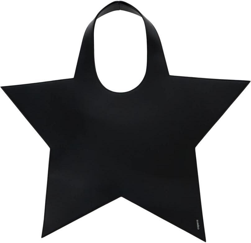 Coperni Totes & shoppers Star Tote Bag Shopper Bag Leather Black in zwart