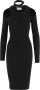 Coperni Zwarte Viscose Jurk met Uitgesneden Details Black Dames - Thumbnail 1