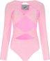 Coperni Fluo roze lycra bodysuit Roze Dames - Thumbnail 1