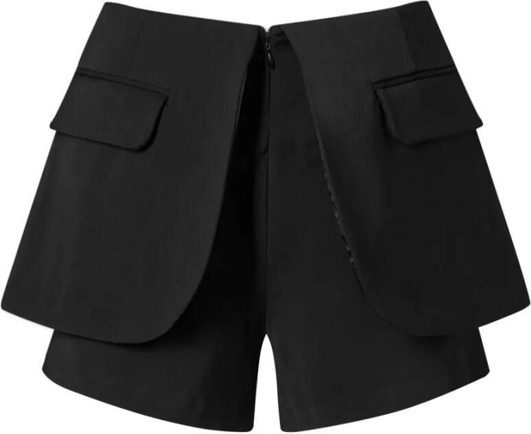 Coperni High-Waisetd panelen shorts Zwart Dames