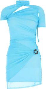 Coperni Lichtblauwe mesh mini-jurk Blauw Dames