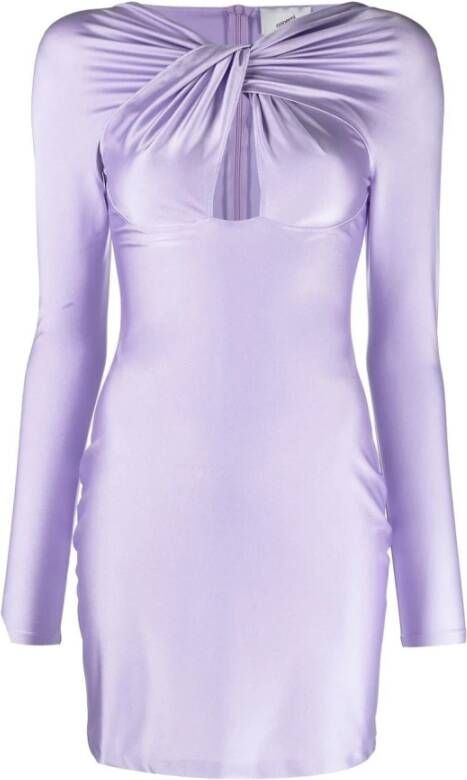 Coperni Lilac stretch nylon mini -jurk Paars Dames